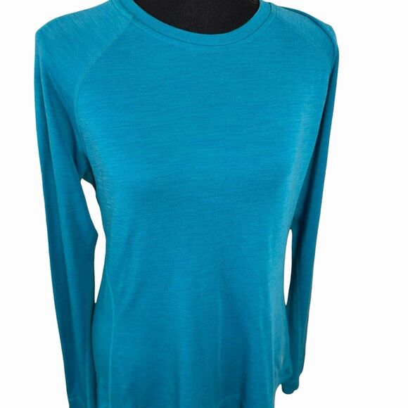 Smartwool Tops - Smartwool Merino 250 Shirt Women’s XL 100% Wool Long Sleeve Base Layer Aqua Blue